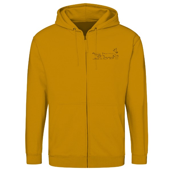 Mikina na zip unisex s potiskem TerezaZoo - pánské zip