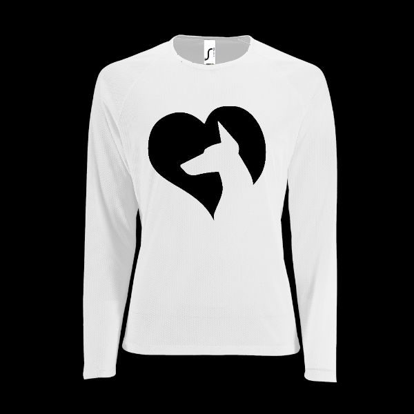 Pánské  funkční tričko long s potiskem tričko funkční srdce