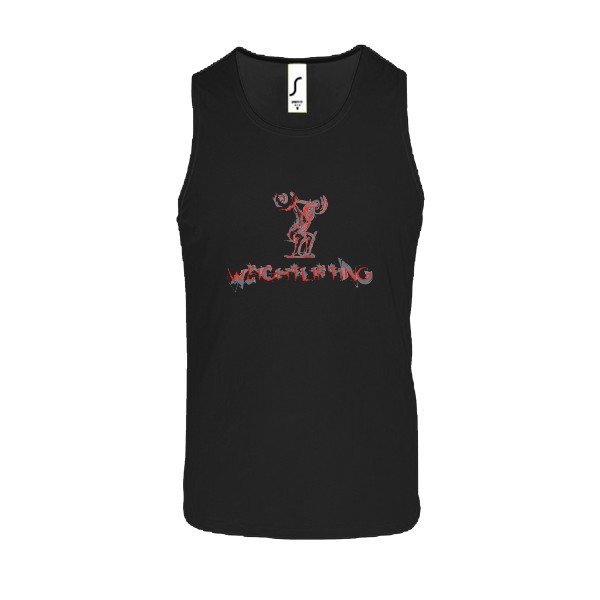 Pánské funkční tílko s potiskem Vzpěrač